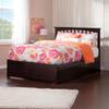 AFI, Mission King Platform Bed with Footboard & Twin XL Trundle, Espresso view 4