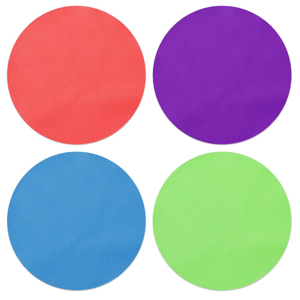Rubber Jar Opener, 4PCS Jar Opener for Weak Hands, Rubber Jar Opener Gripper Pad for Seniors with Arthritis, Heat Insulation Kitchen Coasters