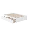 AFI Concord King Size Platform Bed with Footboard & Twin XL Trundle in White view 3