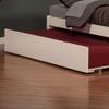 AFI Concord King Size Platform Bed with Footboard & Twin XL Trundle in White view 4
