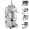 Shaved Ice Machine - Powerful 250W 210lbs/hr Electric Ice Shaver with 1420RMP Blade - Snow Cone Machine Ice Crusher by Great Northern Popcorn (White) view 3