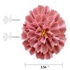 AMERRY Ceramic Wall Flower Decor Artificial 3D Flower Wall ArtHandmade 3D Wall Art Hanging Sculpture Porcelain Flower Wall Dcor (Pink,Carnation,3.54") view 3