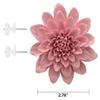 AMERRY Ceramic Wall Flower Decor Artificial 3D Flower Wall ArtHandmade 3D Wall Art Hanging Sculpture Porcelain Flower Wall Dcor (Pink,Paeonia lactiflora2.76") view 2