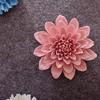 AMERRY Ceramic Wall Flower Decor Artificial 3D Flower Wall ArtHandmade 3D Wall Art Hanging Sculpture Porcelain Flower Wall Dcor (Pink,Paeonia lactiflora2.76") view 4