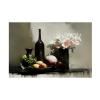 Trademark Fine Art Canvas Wall Art - Treechild 'Stilllife With Black Bottle' Wall Art for Living Room, Bedroom, or Office Dcor 24 x 16 Inches view 1