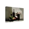 Trademark Fine Art Canvas Wall Art - Treechild 'Stilllife With Black Bottle' Wall Art for Living Room, Bedroom, or Office Dcor 24 x 16 Inches view 4