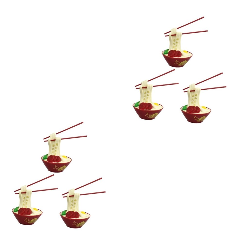 ARTIBETTER 6pcs Longevity Noodle Cake Topper Birthday Cake Decor for Grandparents Easy to Use Space-saving Decorations for Birthday Celebrations