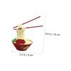 ARTIBETTER 6pcs Longevity Noodle Cake Topper Birthday Cake Decor for Grandparents Easy to Use Space-saving Decorations for Birthday Celebrations view 3