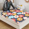 4cm Thick Firm Mattress Topper Queen,High Density Foam Mattress Pad with Skin Friendly Washable Cover,Memory Foam Bed Topper Full,High Density Ventilated Mattress Pad,Flower,90x190cm/35x75 view 1