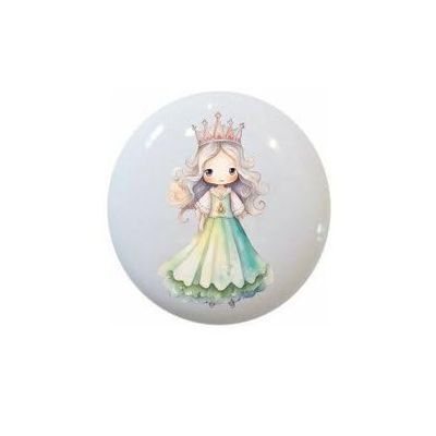 Cute Princess Girls Variety of Room Decor Pink Purple - 1.5" DECORATIVE Glossy Ceramic Dresser Drawer PULLS Cabinet Cupboard KNOBS (09)