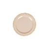 Balsa Circle 10 Round 8 in Taupe Disposable Salad Dinner Plastic Plates Embossed Scalloped Trim Party Events Tableware Decorations Supplies view 3