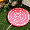 HOMSFOU Lollipop Decor 2 Pcs Party Props Fake Food Photo Booth Candy Ornaments for Kids Birthday Festival Decoration 12.20X5.51X0.39 Inch view 2