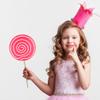 HOMSFOU Lollipop Decor 2 Pcs Party Props Fake Food Photo Booth Candy Ornaments for Kids Birthday Festival Decoration 12.20X5.51X0.39 Inch view 3