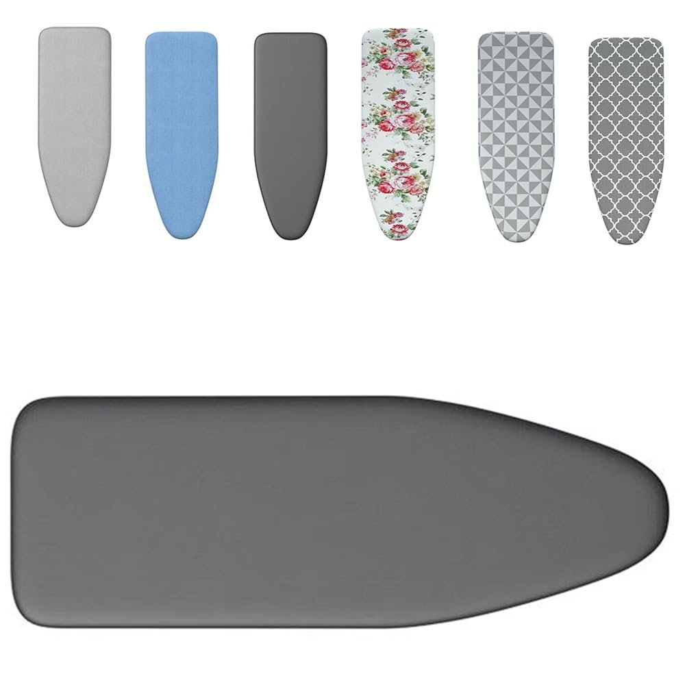 EMENAR 3 Layer Large Iron Board Cover Standard Size Board Covers Replacement, 36x12inch 39x13inch 43x13inch 48x15inch Ironing Board Cover and Pad, 6 Style (Color : Schwarz, Size : 39x13inch(100x34cm