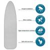 EMENAR 3 Layer Large Iron Board Cover Standard Size Board Covers Replacement, 36x12inch 39x13inch 43x13inch 48x15inch Ironing Board Cover and Pad, 6 Style (Color : Schwarz, Size : 39x13inch(100x34cm view 3