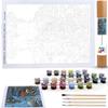Ledgebay Paint by Numbers Kit for Adults: Beginner to Advanced Number Painting Kit - Fun DIY Arts & Crafts | Color by Numbers for Adults - Kits Include (Cabin Fever Doughty 16" x 20" Unframed) view 3