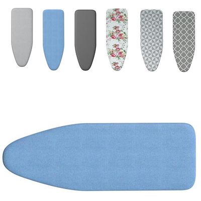 EMENAR 3 Layer Large Iron Board Cover Standard Size Board Covers Replacement, 36x12inch 39x13inch 43x13inch 48x15inch Ironing Board Cover and Pad, 6 Style (Color : Blau, Size : 39x13inch(100x34cm))