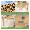 Wall Table Small Fold Down/Up Table for Space Saving,Wall Mounted Drop-Leaf Table Floating Laptop Desk Hanging Table for Study, Bedroom, Bathroom, or Balcony, Wood ( Size : L50xW40cm/L20xW16in ) view 3