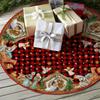 AVOIN colorlife Buffalo Plaid Christmas Tree Skirt 36 Inch, Winter Holiday Tree Decoration view 4