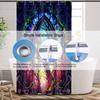 NTETSN Fantacy Castle Window Shower Curtain, Arched Door Through Fairy Tale Forest, Stained Windows Circle Scenery Polyester Cloth Bathroom Decor Curtains Set with Hooks,Mini 48x72 Inch view 4
