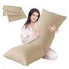 Cosybay Full Body Pillow Insert with Beige Pillowcase - Fluffy Long Bed Pillow for Adults - Firm Large Body Pillow with Washable Cover for Side and Back Sleepers - 20x54 Inch(Beige) view 1