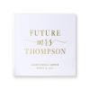 Bridal Shower Guest Book Sign-in book for Future Bride Miss to Mrs Custom Guest Book - White Gold (9x6) view 1