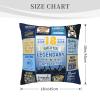 18th Birthday Gifts for Boy, Happy 18th Birthday Decorations for Boys, 18 Year Old Boy Birthday Gifts, Best Birthday Gift for 18 Year Old Boys, Best for Turning 18 Throw Pillow Cover 18"X18" view 4
