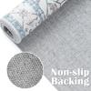 jinchan Runner Rug 3x7 for Hallway - Kitchen Machine Washable Vintage Floral Non-Slip with Rubber Backing Ultra-Thin Low-Pile Carpet Runner for Bedroom Laundry Room (3x7ft, Grey/Blue) view 3