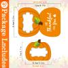 40 Pumpkin Thanksgiving Name Cards - Folding Table Setting Cards for Family Dinners, Fall & Halloween Events view 3
