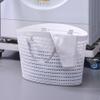 2pcs Plastic Laundry Basket Grocery Basket Shopping Grocery Tote Toy Egg Container Dorm Shower Plastic s Container Girl Pulley Bathroom view 2