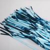 2PCS Party Decoration Backdrop 3.28*6.56 Feet Foil Fringe Curtain Tinsel Streamer Photo Backgrounds Hanging Decorations for Baby Shower Gender Reveal Birthday Wedding Themed Party Supplies Light Blue view 3