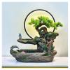 Tabletop Fountains Tabletop Water Fountain Indoor Waterfalls Fountains Decorative Tabletop Fountain with LED Light Artificial Bonsai Tree Design Best Home Gifts for Parents or Friends Desktop Water Fo view 1