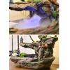 Tabletop Fountains Tabletop Water Fountain Indoor Waterfalls Fountains Decorative Tabletop Fountain with LED Light Artificial Bonsai Tree Design Best Home Gifts for Parents or Friends Desktop Water Fo view 4