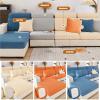 ATHNO Sectional Couch Covers,Universal Couch Cushion Covers,Scratch Resistant Stretchy Non-Slip Sofa Protector - Fits Sectional 3/45 Seater Machine Washable Furniture Cover view 2