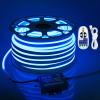 Samsion 45m Neon LED Rope Lights Outdoor Waterproof 150ft AC110V~130V Blue Neon LED Flexible Rope Lights with Dimmable Controller LED String Lights Strip for Outside Bedroom Garden Building Yard Decor view 1