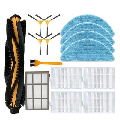 Replacement Main Side Brush Hepa Filter Mop Rag Cloth Compatible with Coredy FL022 Robot Vacuum Cleaner Accessories (Set A)