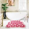 DyeFury You Look Good Bath Mat Pink, Cute Bathroom Rugs for Girls Fun Funny Funky Rug Bedroom Pink Preppy Bathroom Decor Hello Beautiful Gorgeous Bath Rugs for Kids Women Non-Slip, 25" x 21" view 3