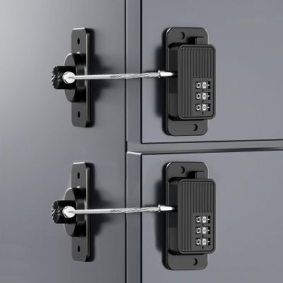 KIZZHISI Heavy Duty Combination Refrigerator Lock (2 Pack) - Cabinet Locks Baby Proofing, No Drilling Adhesive Fridge Locks, for Fridge, Cabinets, Drawers, Window and Child Safety Cabinet Lock