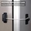 KIZZHISI Heavy Duty Combination Refrigerator Lock (2 Pack) - Cabinet Locks Baby Proofing, No Drilling Adhesive Fridge Locks, for Fridge, Cabinets, Drawers, Window and Child Safety Cabinet Lock view 3