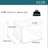 Clear Transparent Acrylic End Table with Rounded Edges,18" H Compact Small Table, Acrylic Side Table Suitable for Living Room, Night Stands for Bedrooms, Modern Occasional Tables view 3