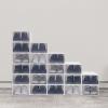 InSyoForeverEC Portable Shoe Rack Organizer, 20 Pairs DIY Shoe Storage Cabinets Stand, Stackable Shoe Storage Cabinet Stand, Transparent Plastic Storage Boxes for Heels, Boots,Slippers (20 units) view 2
