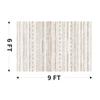 6x9 Area Rugs for Living Room Machine Washable Rug Distressed Indoor Carpet Neutral Moroccan Boho Rug Ultra Soft Area Rug for Bedroom Dining Room Playroom Office, Brown view 2