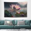 Gokays Tapestry Home Decor Lotus Flowers in The Lake Painting Tapestry Living Room Bedroom Decoration Wall Hanging Tapestry Curtain, 40"x60" view 3