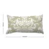 MISSUYSA Rectangular Cushion Cover Tan White Damask Pillow Cover Traditional Chinese 12x18 Decorative Pillow Home Cotton Linen Artistic Pillow Case for Couch Bed Home Soft Decor view 3