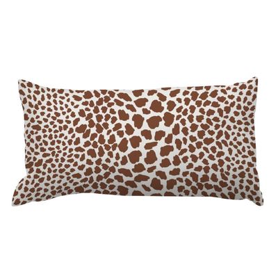 MISSUYSA Red Cheetah Leopard Print Animal Rectangle Lumbar Pillow Case Traditional Throw Pillow Cover 16x24 Decorative Pillow Home Cotton Linen Traditional Pillowcase for Couch Sofa Living Room Decor