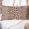 MISSUYSA Red Cheetah Leopard Print Animal Rectangle Lumbar Pillow Case Traditional Throw Pillow Cover 16x24 Decorative Pillow Home Cotton Linen Traditional Pillowcase for Couch Sofa Living Room Decor view 2