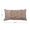 MISSUYSA Red Cheetah Leopard Print Animal Rectangle Lumbar Pillow Case Traditional Throw Pillow Cover 16x24 Decorative Pillow Home Cotton Linen Traditional Pillowcase for Couch Sofa Living Room Decor view 3