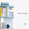 SAAKO 360 Rotating Bookshelf Round Bookshelf Eco-Friendly Bookshelves Rustic Rack Bookcase Living Room,Bedroom Cabinet Bookshelf view 3