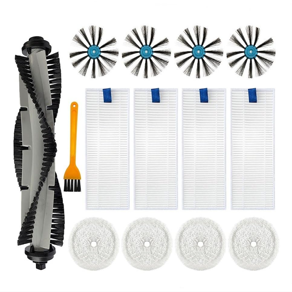Replacement Main Side Brush Hepa Filter Mop Rag Cloth Compatible with Bissell 3115 / EV675 Robot Vacuum Cleaner Accessories (Set A)