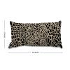 MISSUYSA Navy Cheetah Leopard Print Lumbar Cushion Cover Japanese Throw Pillow Cover 12x18 Decorative Pillow Home Cotton Linen Luxury Cushion Cover for Sofa Couch Living Room Bedroom view 3